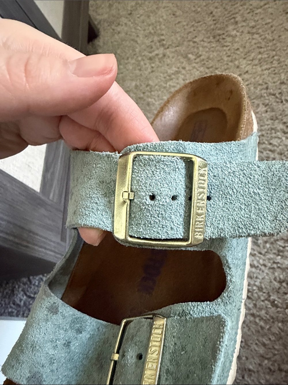 BIRKENSTOCK - light blue Arizona soft footbed - Picture 2 of 5